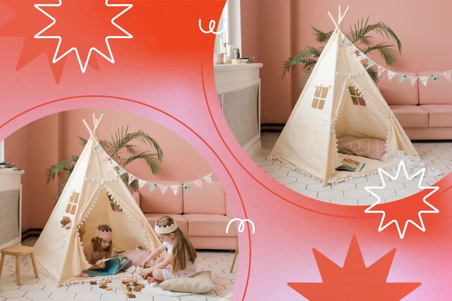 outdoor teepee tent for kids